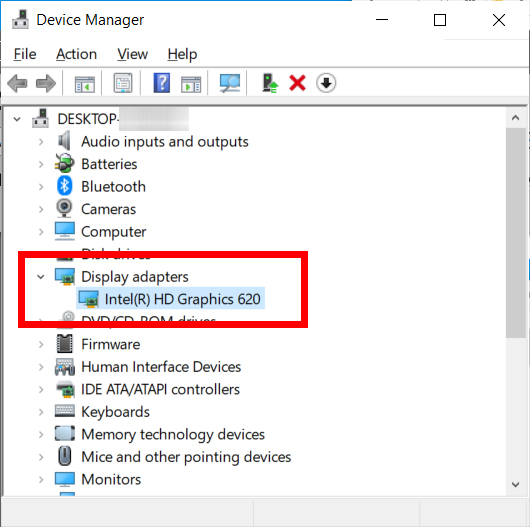 display adapter driver for windows 10 64 bit